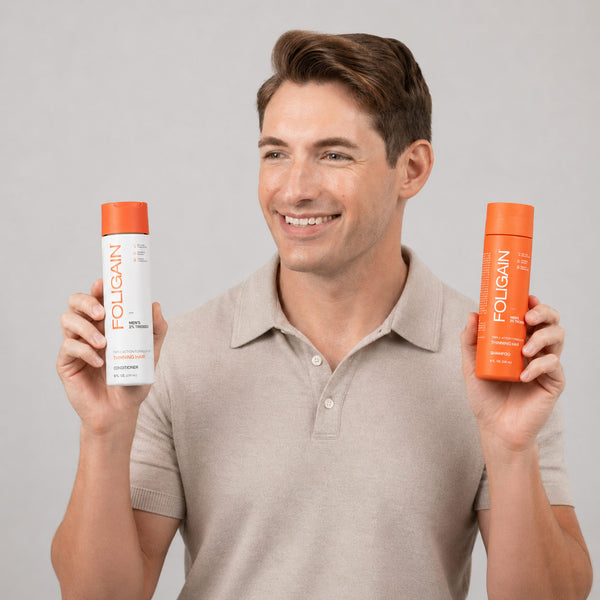 FOLIGAIN Hair Growth Shampoo + Conditioner Kit For Men - FOLIGAIN EUROPE