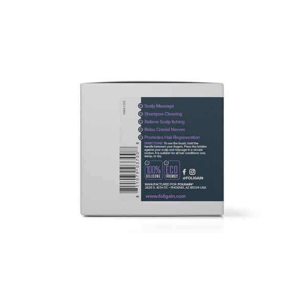 FOLIGAIN Kopfhauttherapie Peeling & Massager in Lila