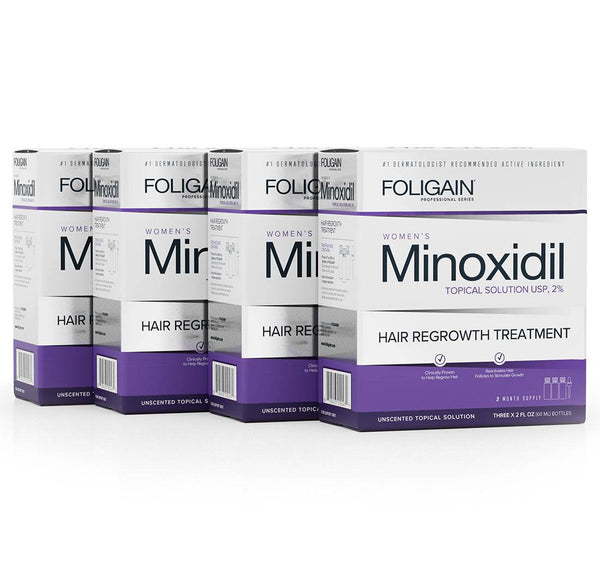 FOLIGAIN Minoxidil 2% Hair Regrowth Treatment For Women 12 Month Supply - FOLIGAIN EU