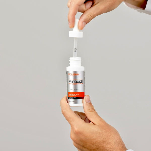 FOLIGAIN Minoxidil 5 % Haarwuchsbehandlung für Männer, Monatspackung
